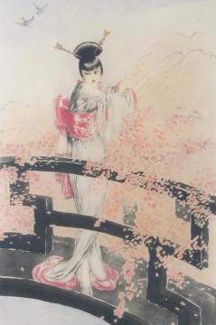 Madame Butterfly Artwork by Louis Icart