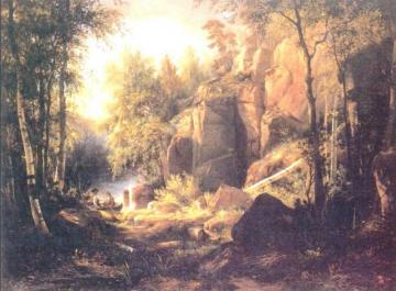 View On Island Valaam (place Kukko) Artwork by Ivan Ivanovich Shishkin