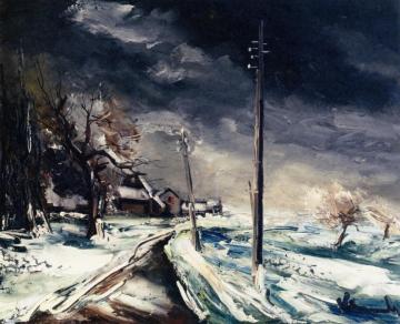 Landscape In Winter Artwork by Maurice De Vlaminck