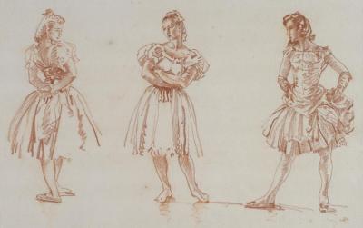 Three Models I Artwork by Sir William Russell Flint