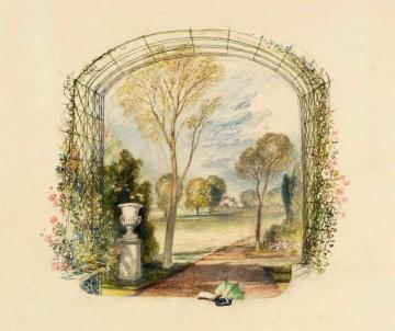 Rogers's 'Poems' - St Anne's Hill II, In the Garden Artwork by Joseph Mallord William Turner