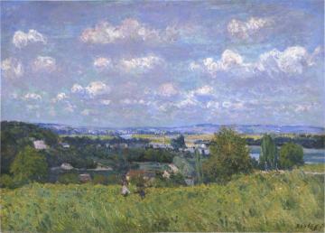 Valley of the Seine at Saint-Cloud Artwork by Alfred Sisley