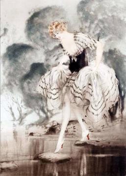 Crossing Artwork by Louis Icart