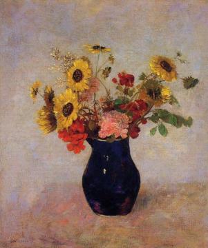 Vase of Flowers Artwork by Odilon Redon