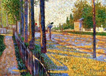 The Junction at Bois-Columbes Artwork by Paul Signac