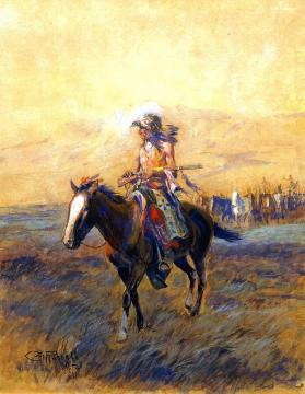 Cavalry Mounts for the Brave Artwork by Charles Marion Russell
