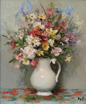 Summer Flowers Artwork by Marcel Dyf