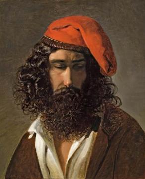 Portrait Of A Man In A Red Cap Artwork by Friedrich von Amerling