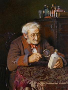 A Touch Of Rheumatism Artwork by Charles Spencelayh