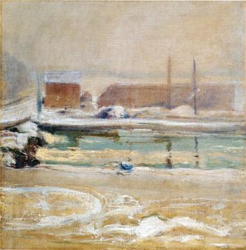 View From The Holley House, Winter Artwork by John Twachtman