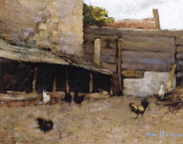 Chicken Coop Artwork by Kees Van Dongen