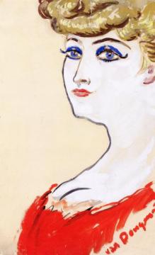 Portrait Of Madame Renée Albouy-moore Artwork by Kees Van Dongen
