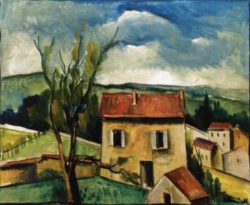A Village Artwork by Maurice De Vlaminck