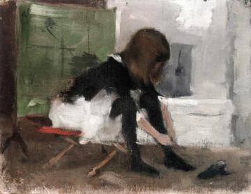 Dancing Shoes Artwork by Helene Schjerfbeck