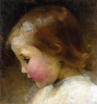 Profile of a Girl Artwork by Helene Schjerfbeck