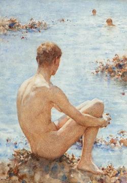A Holiday Artwork by Henry Scott Tuke