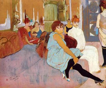 The Salon In The Rue Des Moulins Artwork by Henri de Toulouse-Lautrec