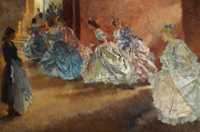 The End Of The Operetta Artwork by Sir William Russell Flint