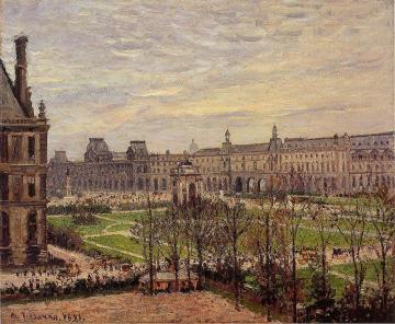 The Carrousel: Grey Weather Artwork by Camille Pissarro