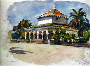 Seville, The Alcazar Artwork by Vasili Ivanovich Surikov