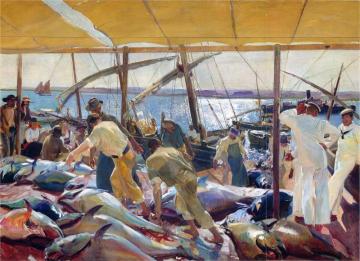 The Tunny Catch Artwork by Joaquin Sorolla y Bastida