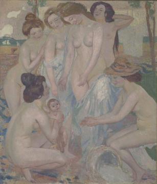 Moïse Sauvé Des Eaux Artwork by Maurice Denis