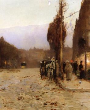 Paris at Twilight Artwork by Frederick Childe Hassam
