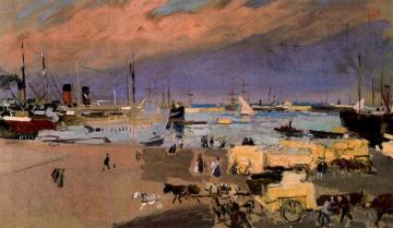 Port Valencia Artwork by Joaquin Sorolla y Bastida