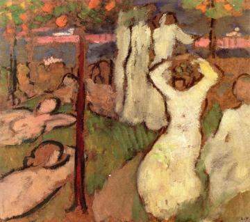 Figures By The River Artwork by Louis Valtat