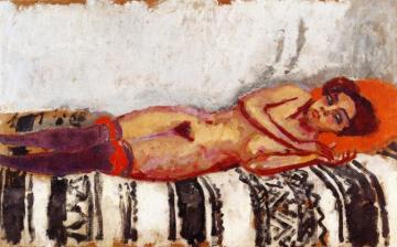 Aicha Stretched Out Artwork by Kees Van Dongen