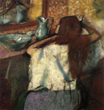 Woman at Her Toilette Artwork by Edgar Degas