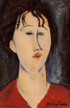 Woman's Head Artwork by Amedeo Modigliani