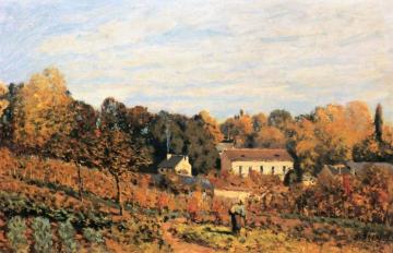 Vegetable Garden at Louveciennes Artwork by Alfred Sisley
