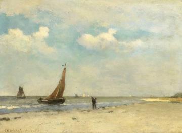 View On The Beach Artwork by Johan Hendrik Weissenbruch