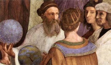 The School of Athens (detail 7) (Stanza della Segnatura) Artwork by Raphael
