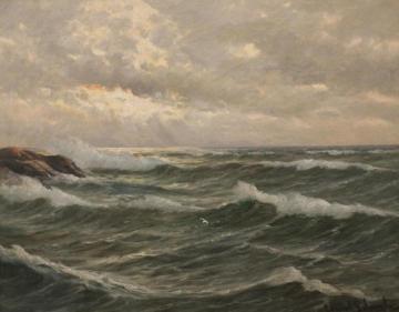 Rough Sea (opprørt Hav) Artwork by Conrad Selmyhr