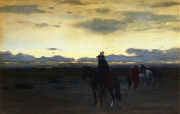 Intruder On The Plains Artwork by Henry F. Farny