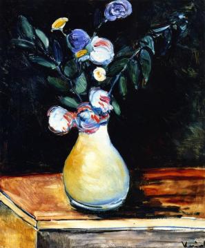 Flowers In A Vase Artwork by Maurice De Vlaminck