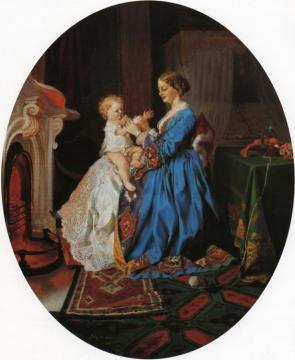 Patty-Cake Artwork by Lilly Martin Spencer