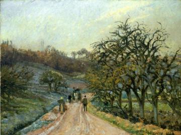 Lane of Apple Trees near Osny, Pontoise Artwork by Camille Pissarro