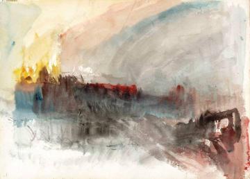 The Burning of the Houses of Parliament Artwork by Joseph Mallord William Turner