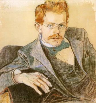 Portrait Of Jozef Mehoffer Artwork by Stanislaw Wyspianski