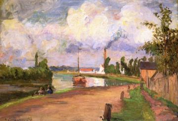 Fishermen on the Banks of the Oise Artwork by Camille Pissarro