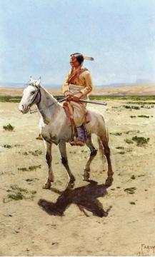 Cheyenne Scout Artwork by Henry F. Farny