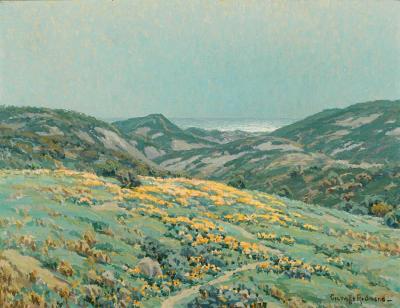 Poppies Along The Coast Artwork by Granville Redmond