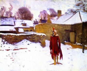 Mannikin In The Snow Artwork by John Singer Sargent
