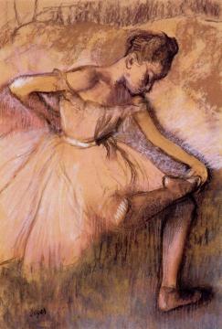 Pink Dancer Artwork by Edgar Degas