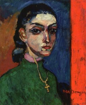 Woman With A Cross Artwork by Kees Van Dongen