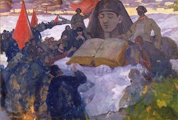 Revolution (study) Artwork by Ivan Goryushkin-Sorokopudov