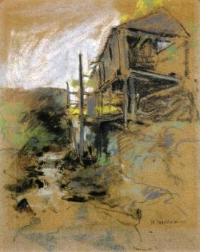 Abandoned Mill, Branchville, Connecticut Artwork by John Twachtman